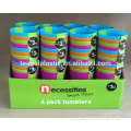 Tumblers PP 4PC mixed in display box packing #TG20613